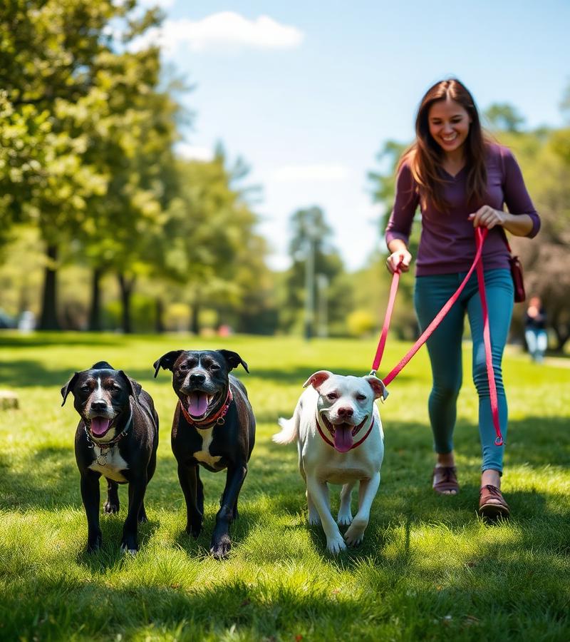 Paseo de perros en el parque con Hogar 360